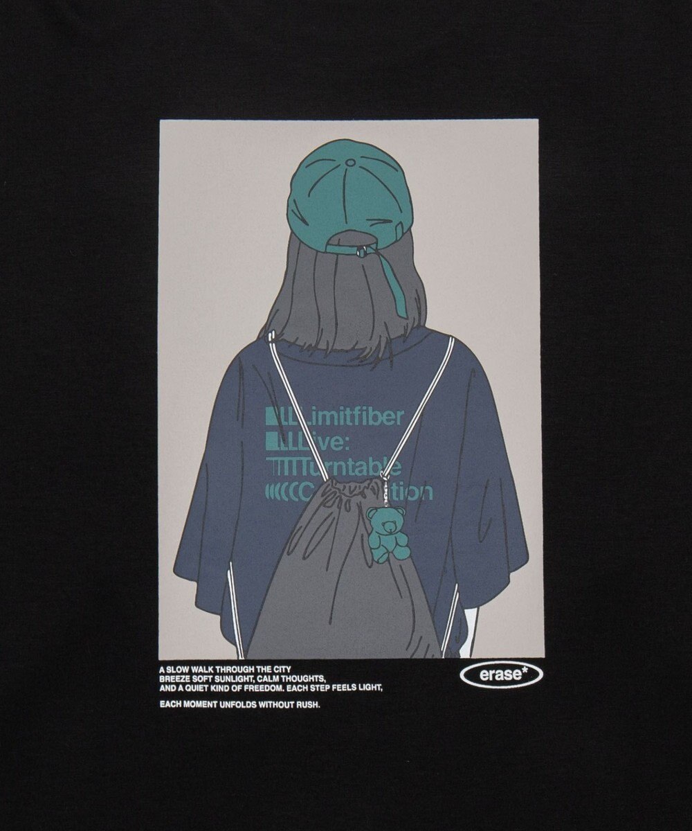 WEGO 【ユニセックス着用ITEM/MLサイズ展開】ガールプリントT（LS） 