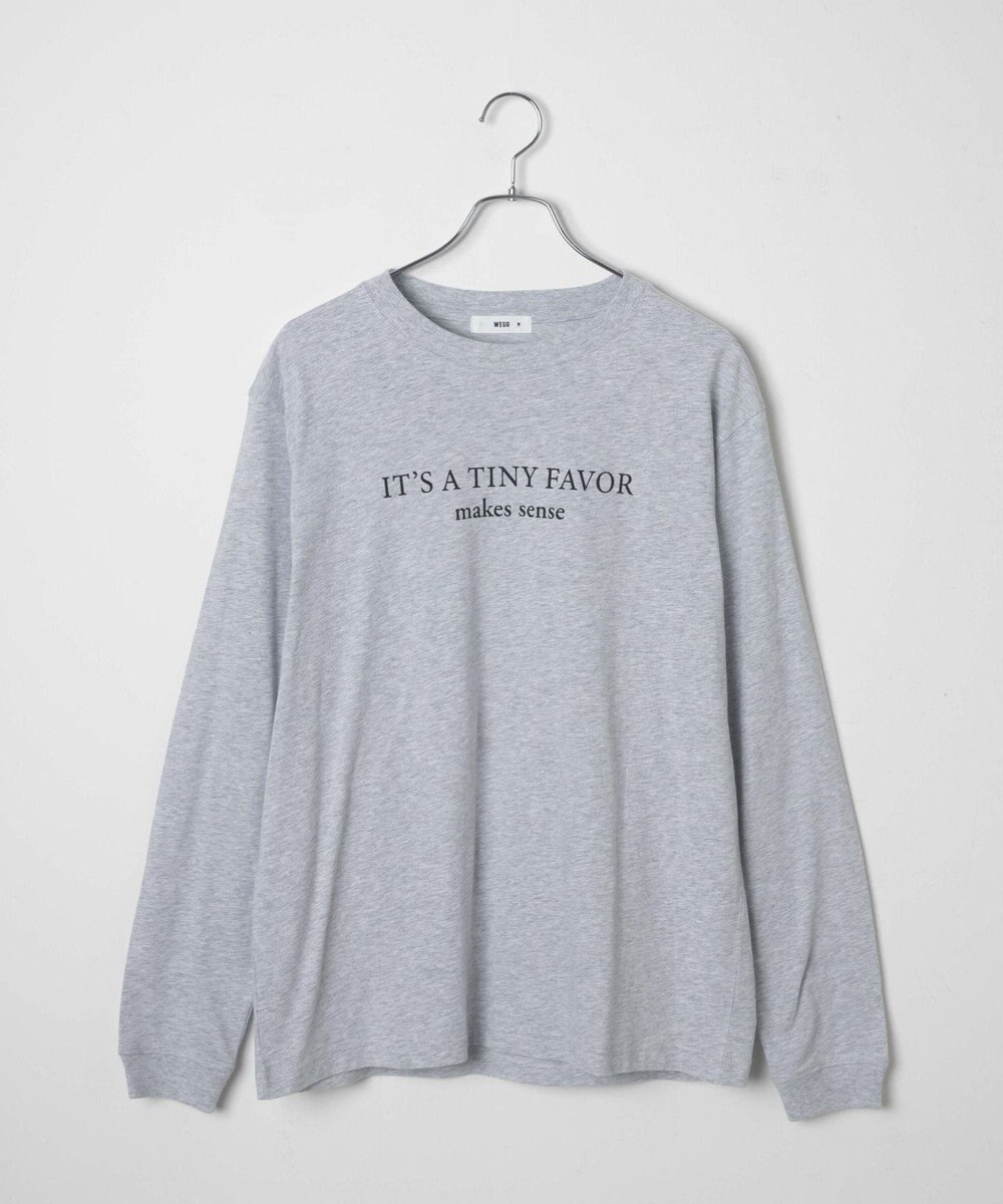 WEGO 【WEB限定】クルーネックプリントロンT 