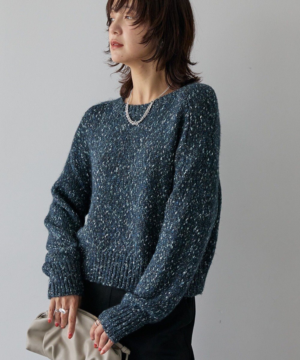 AMERICAN HOLIC ラメmixネップニットプルオーバー 