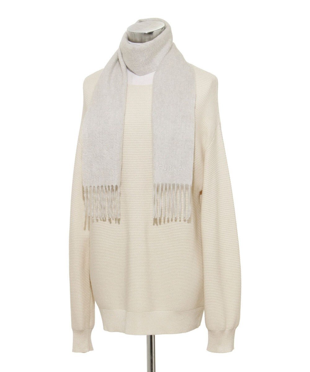 MOONBAT FURLA(フルラ）カシミヤ100％ 無地 プチマフラー 