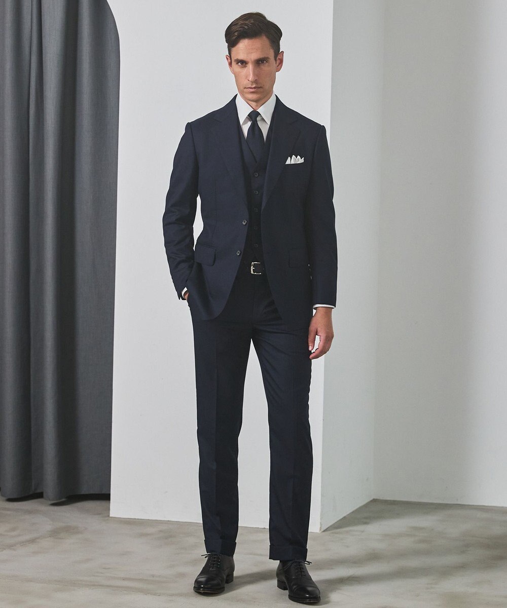 GOTAIRIKU セレモニー/お受験に最適【日本製】シルク ネクタイ_紺無地 