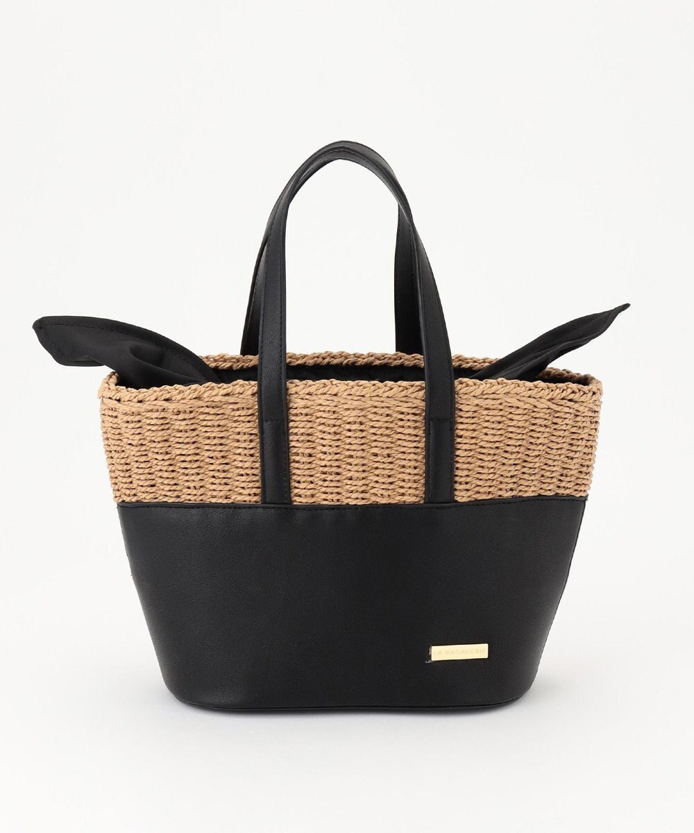 LA BAGAGERIE 【インスタグラマー chiyoさん×LA BAGAGERIE】コンビネーションかごバッグ 