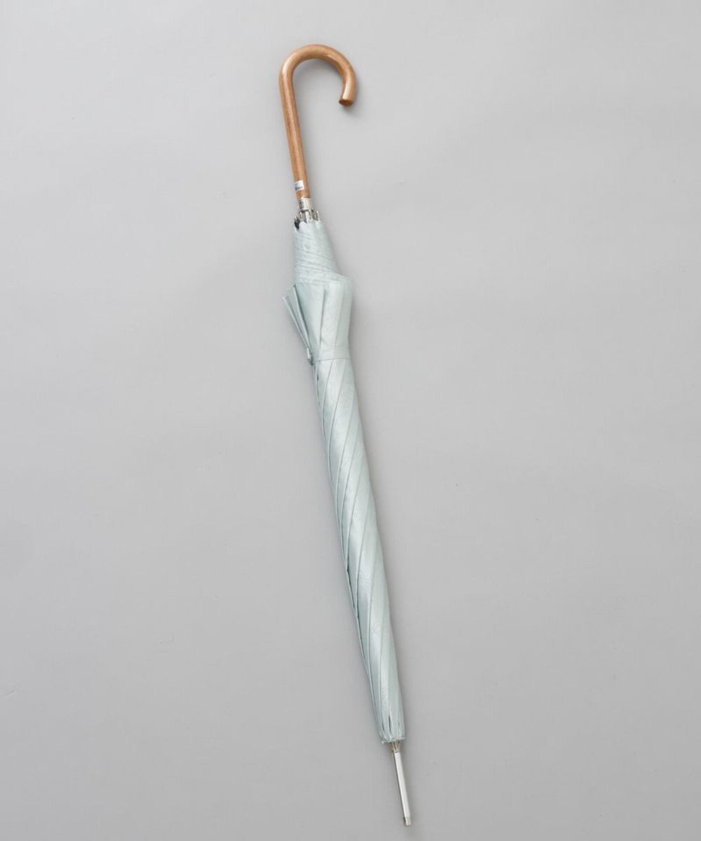 AURORA 【 NINA RICCI（ニナ リッチ）】リボン柄無地ジャガード雨傘（長傘） 