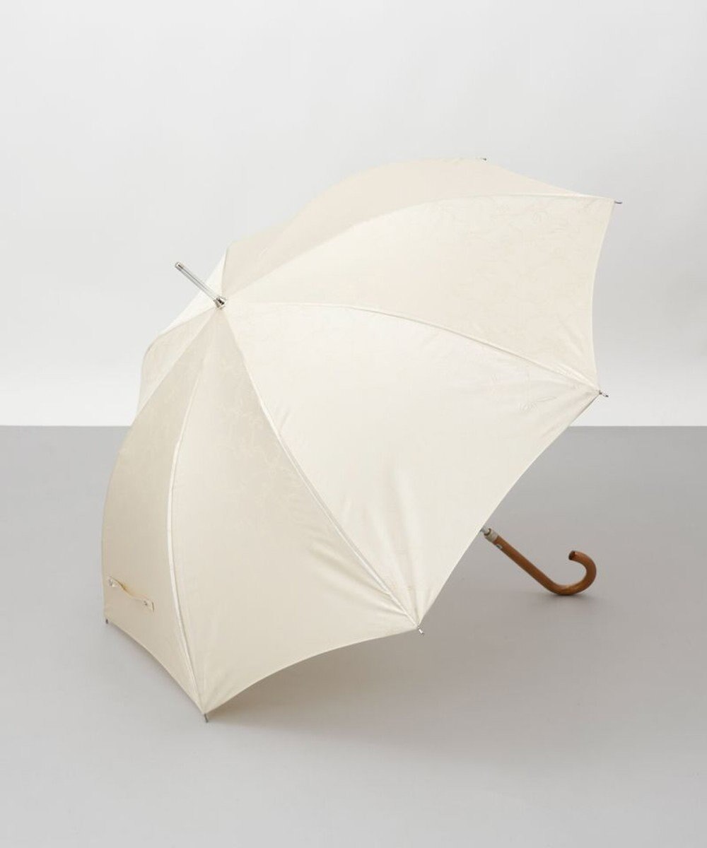 AURORA 【 NINA RICCI（ニナ リッチ）】リボン柄無地ジャガード雨傘（長傘） 