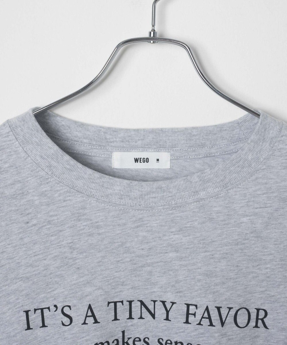 WEGO 【WEB限定】クルーネックプリントロンT 