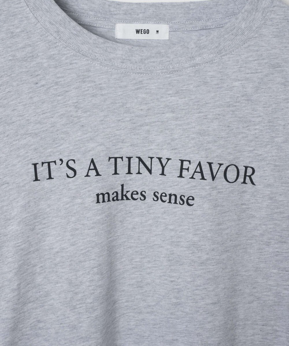 WEGO 【WEB限定】クルーネックプリントロンT 