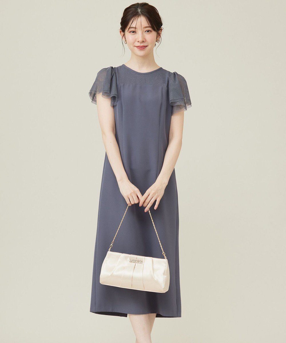 ANY SIS フリルスリーブペンシル ドレス 