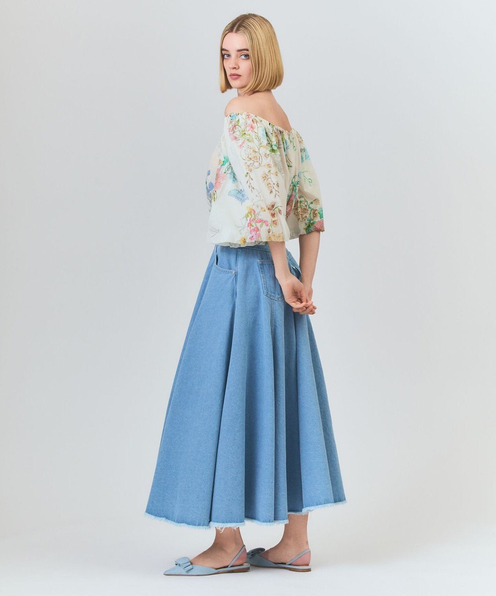 GRACE CONTINENTAL サーキュラーデニムスカート 