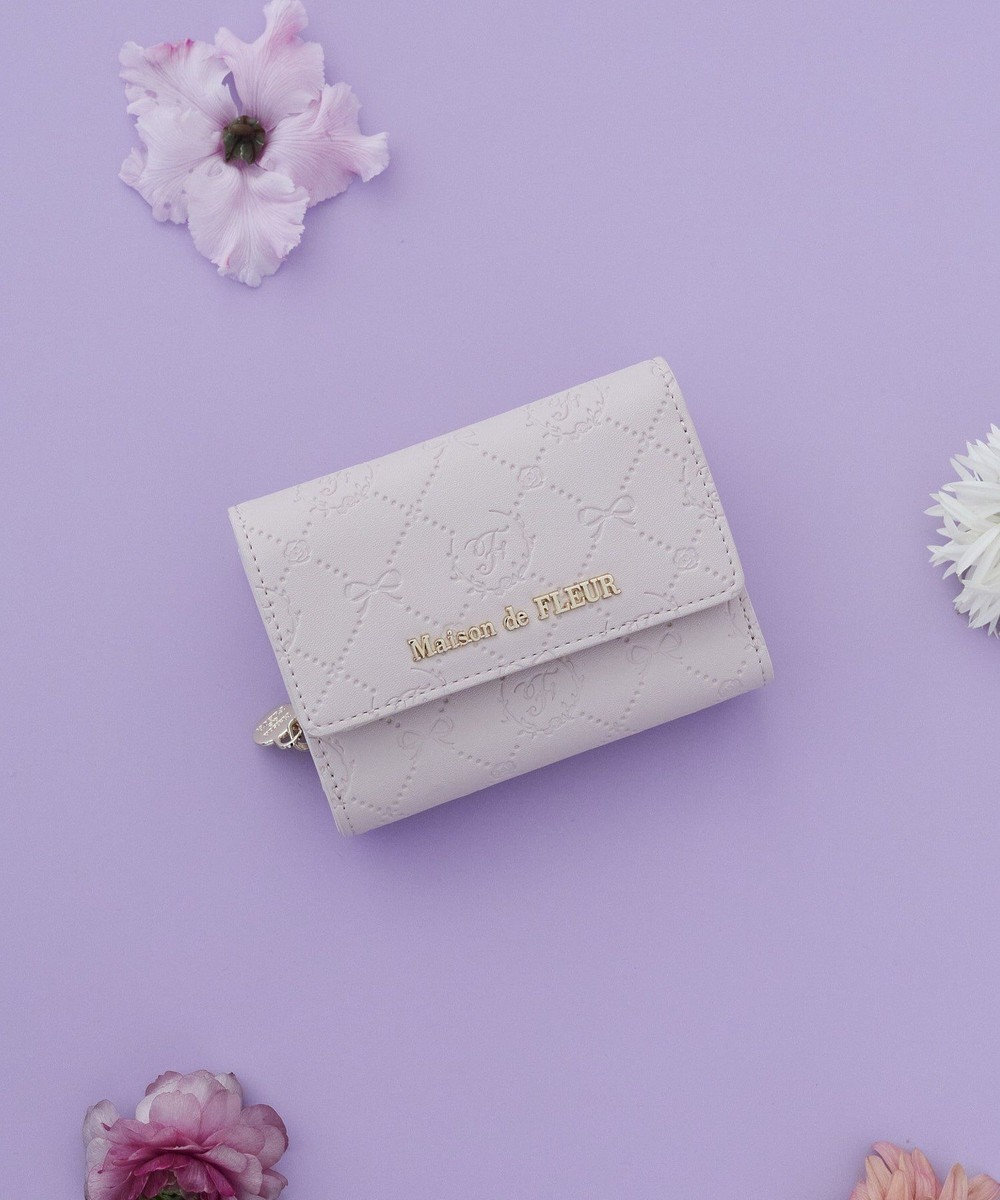 Maison de FLEUR カラーモノグラムウォレット 