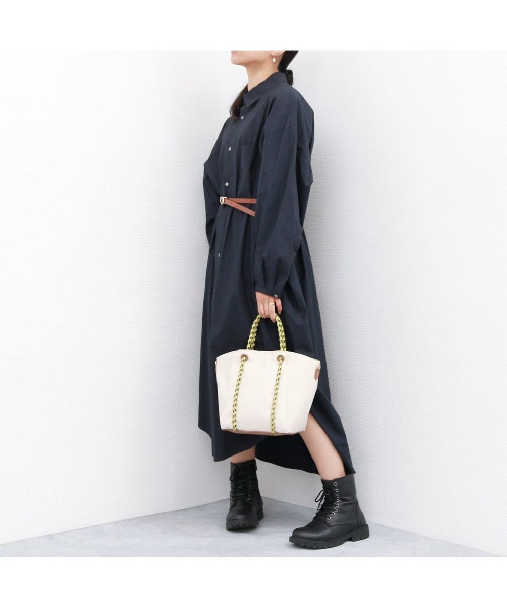 UNBILLION カシュカシュ cachecache / コーティングキャンバスロープハンドルトート 