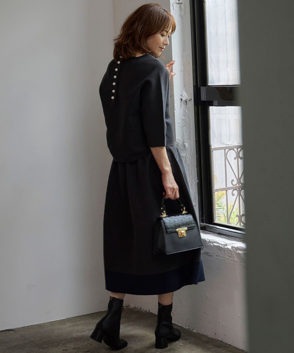 自由区 【洗える】ポリエステルホールガーメントプルオーバー ニット 