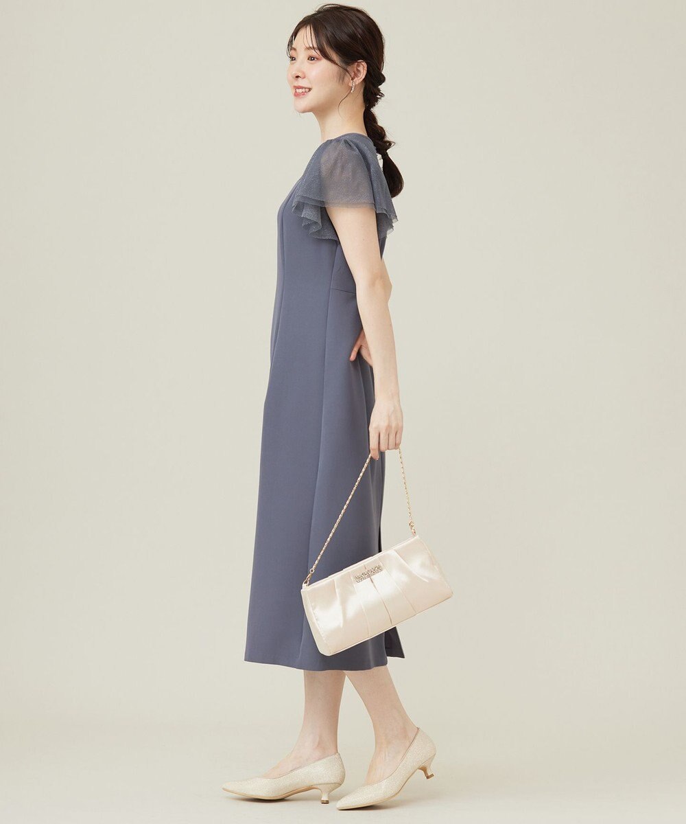 ANY SIS フリルスリーブペンシル ドレス 