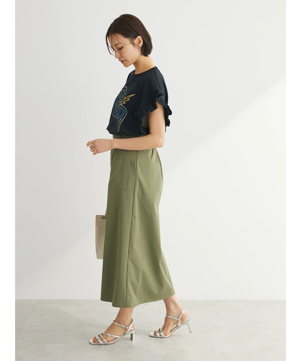 Green Parks ・ＤｏｕｂｌｅＦｌａｇｓ　フリルショルダープリントＴＥＥ 