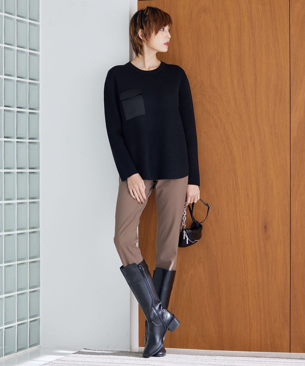 ICB 【洗える】テックストレッチ レギンスパンツ 