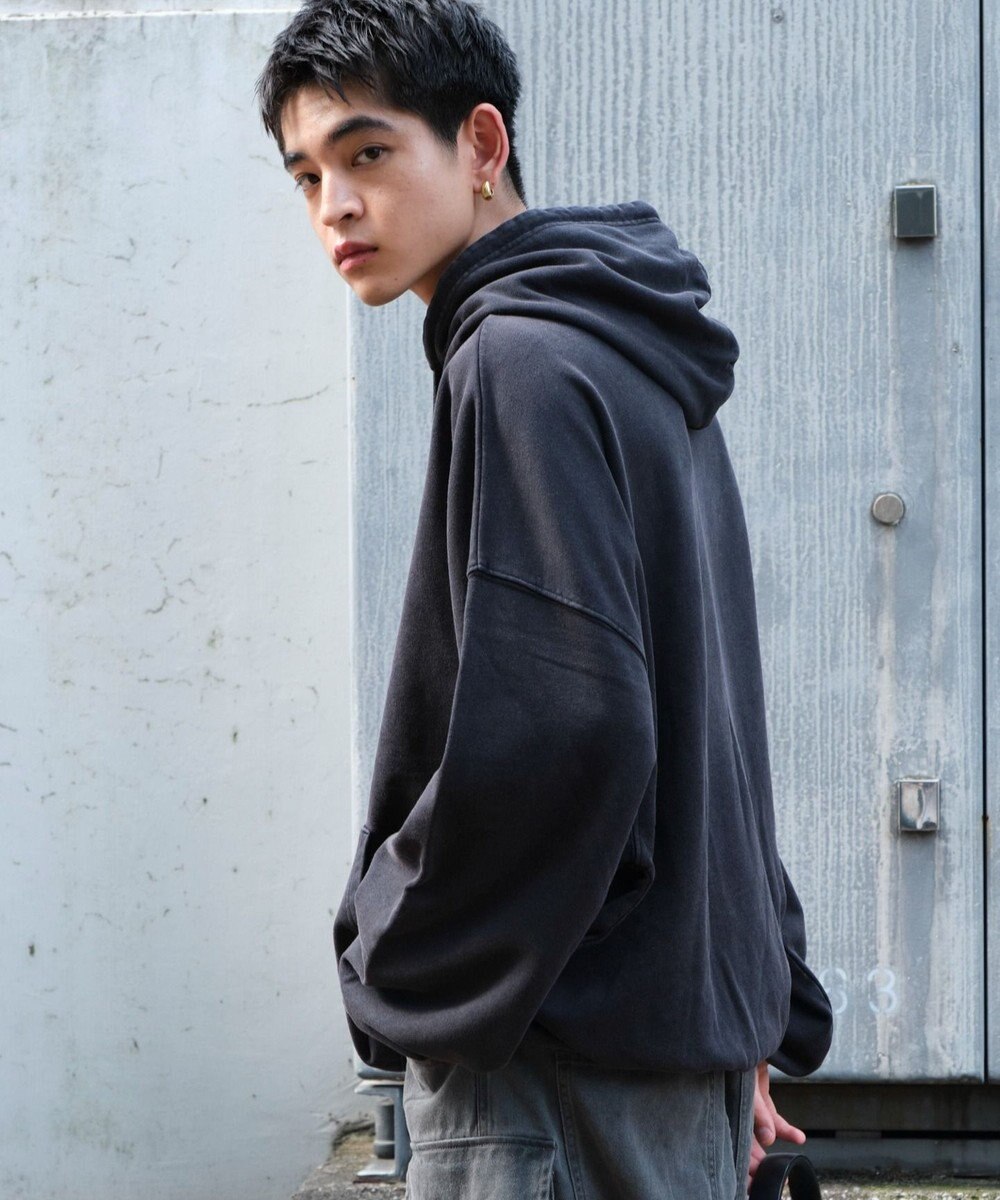 WEGO アシッドウォッシュバルーンパーカー 