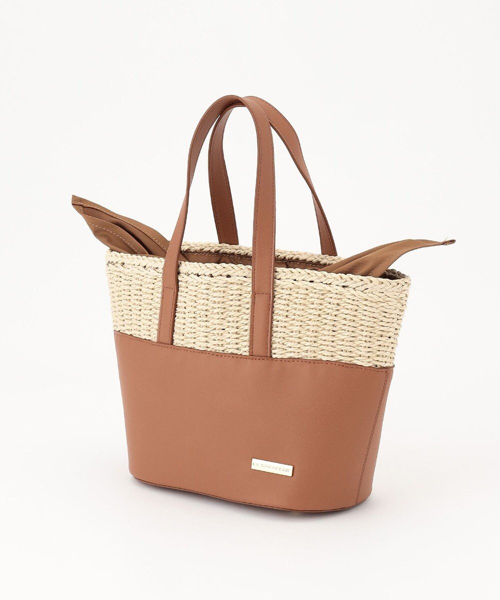 LA BAGAGERIE 【インスタグラマー chiyoさん×LA BAGAGERIE】コンビネーションかごバッグ 