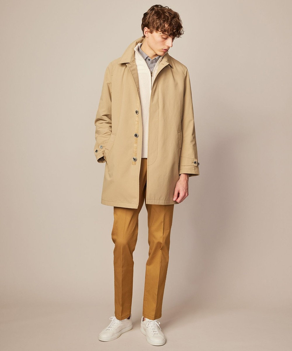 JOSEPH ABBOUD 【洗える】コットンバルキーニットブルゾン 