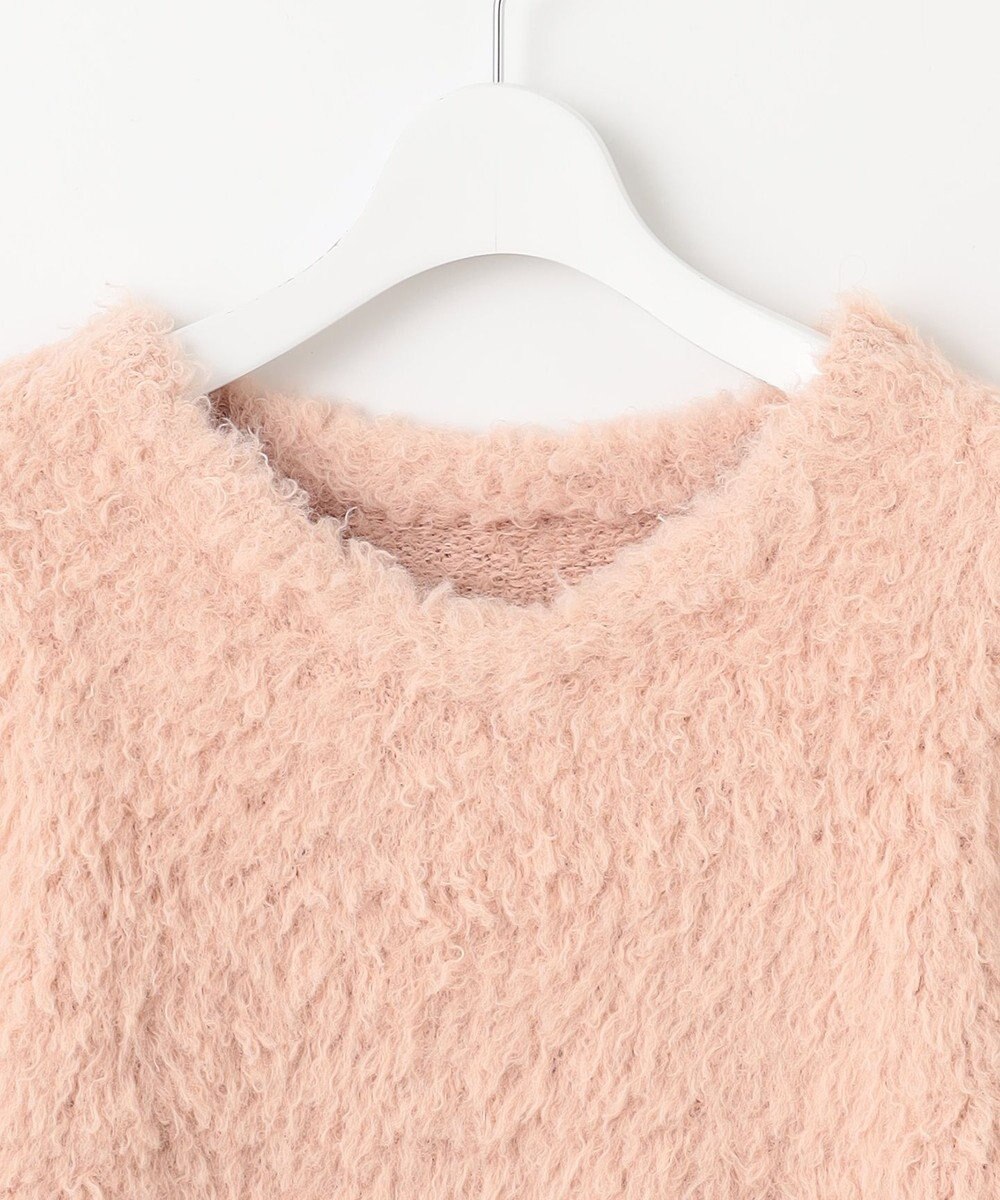 Feroux 【洗える】シャギーVネック ニット 