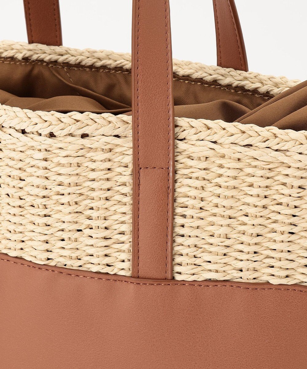 LA BAGAGERIE 【インスタグラマー chiyoさん×LA BAGAGERIE】コンビネーションかごバッグ 