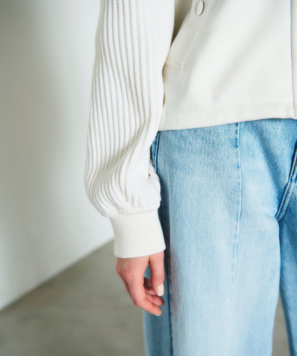 GRACE CONTINENTAL ニットコンビパーカー 