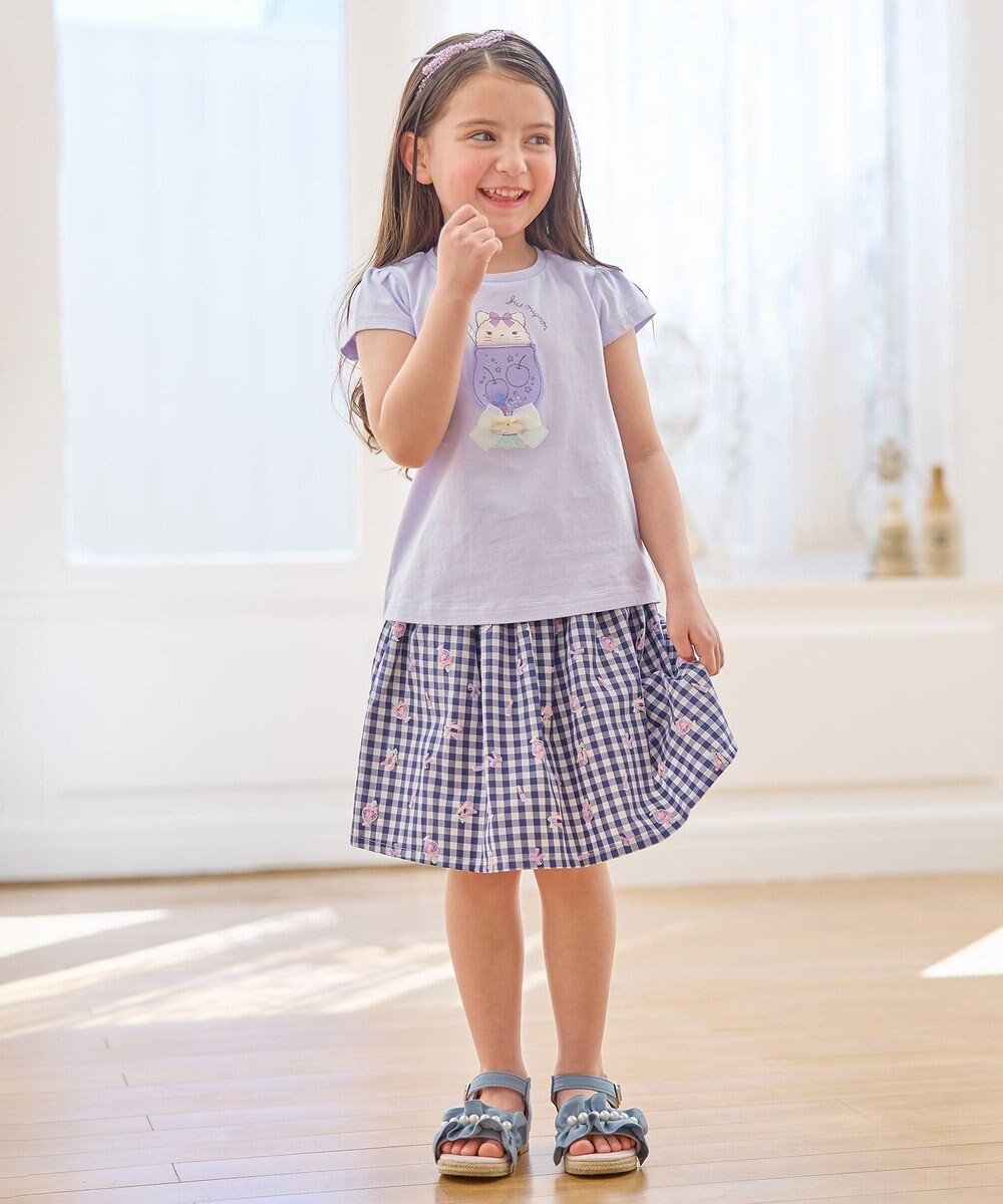 ANY KIDS シャラシャラ ビーズ入り Tシャツ 