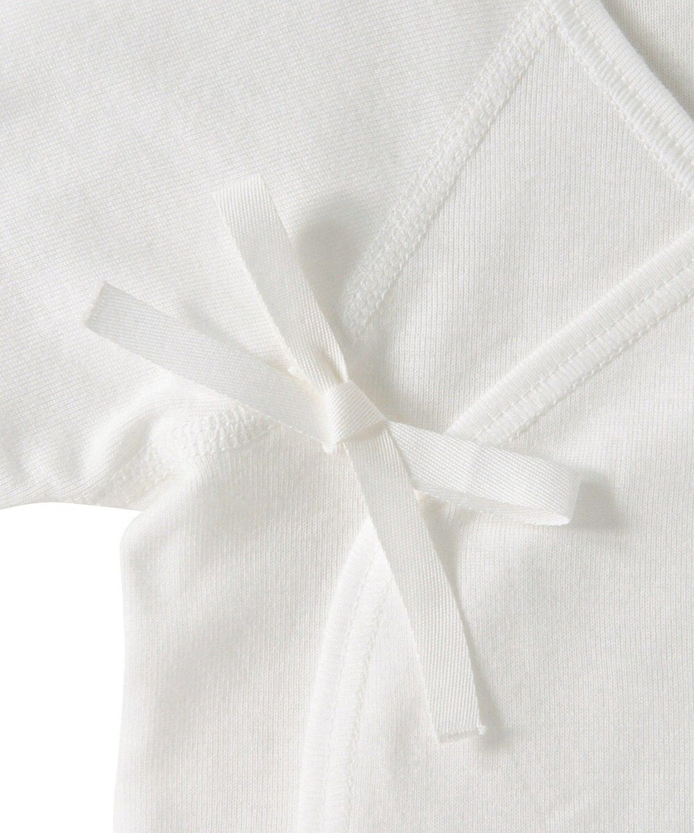 MIKI HOUSE HOT BISCUITS フライス 短肌着 無地 