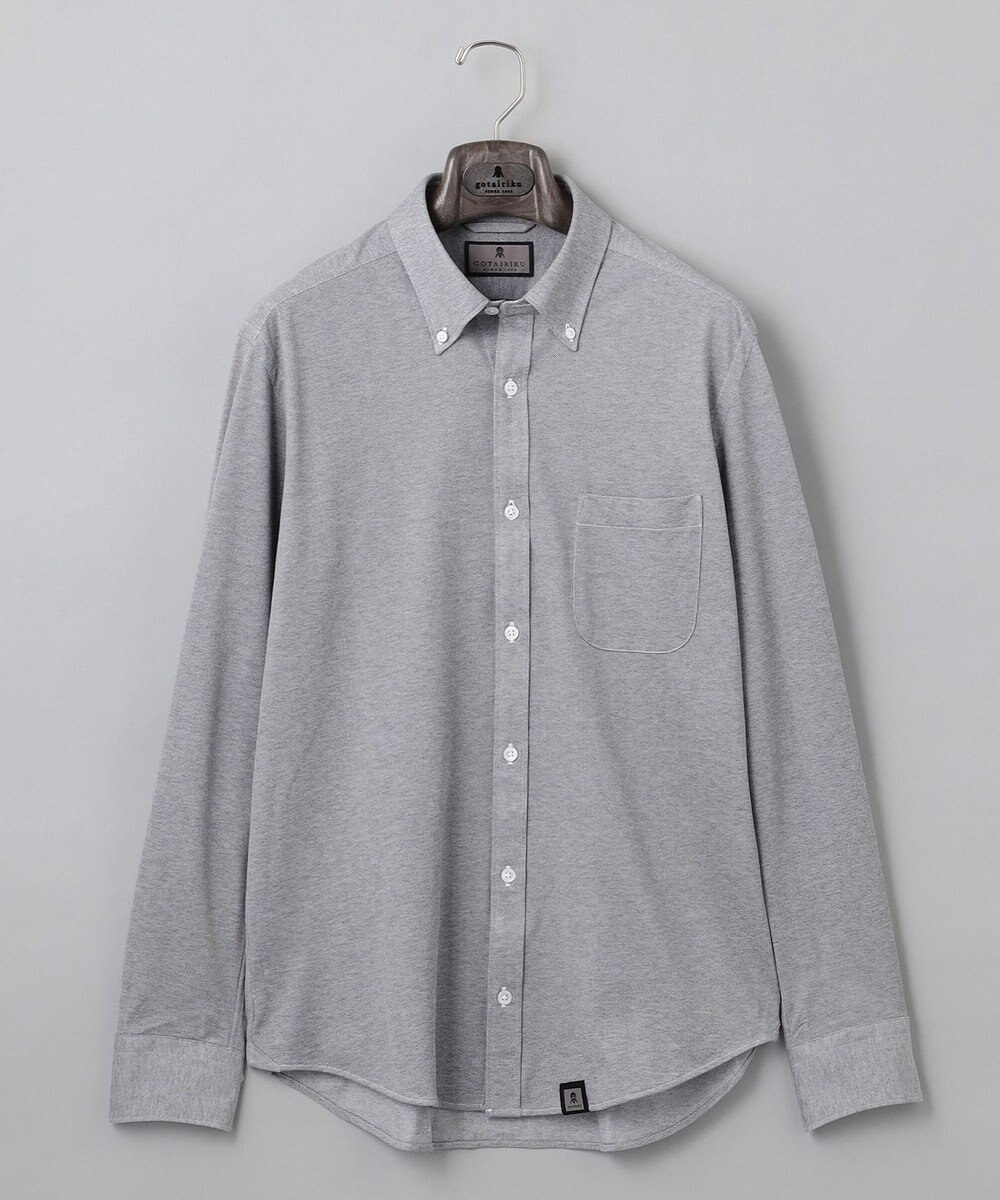 GOTAIRIKU 胸ポケット付にアップデート【吸水速乾/ストレッチ】クールマックス鹿の子 ビズシャツ_ボタンダウン 