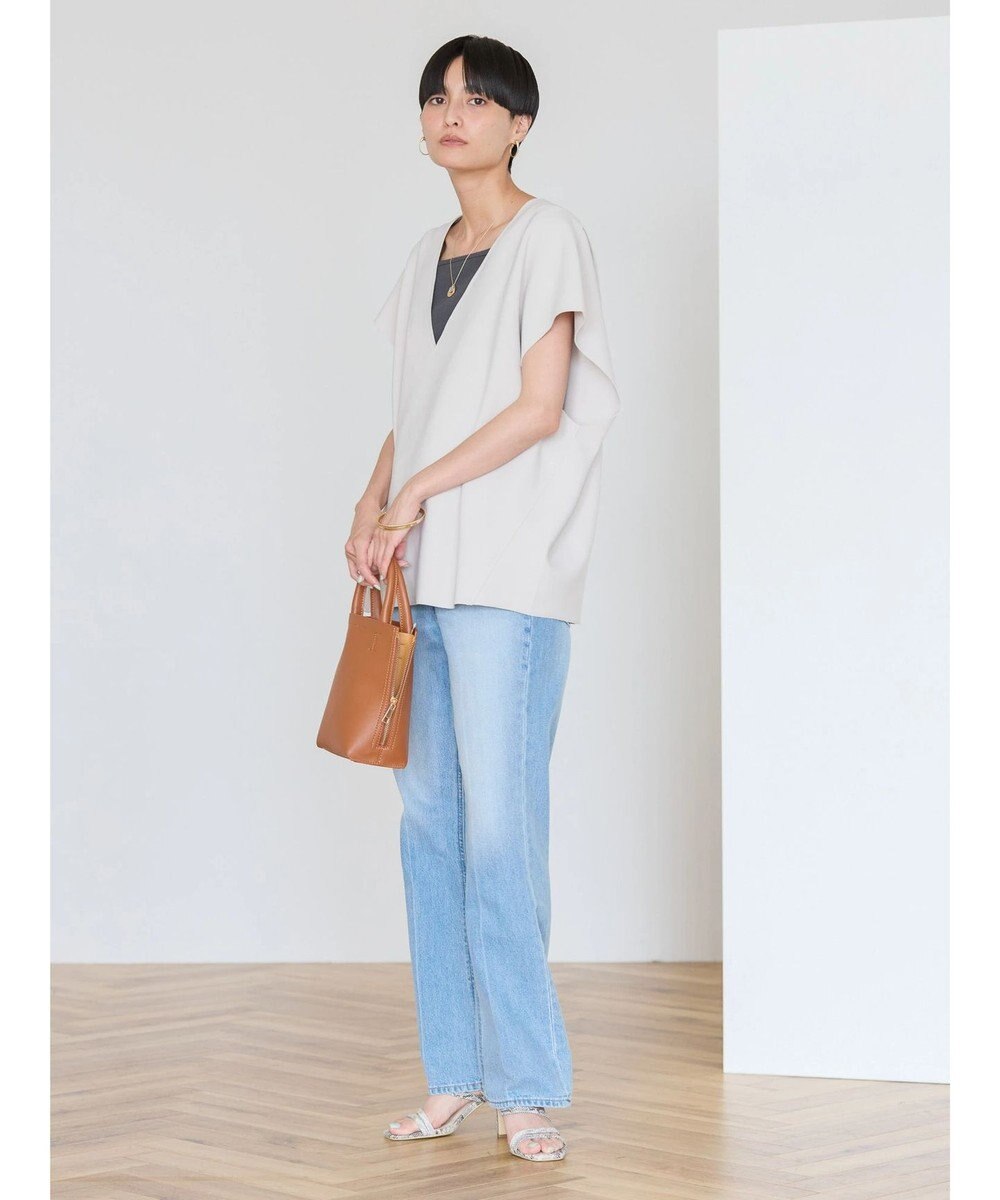 AMERICAN HOLIC クレープジョーゼットＶネックベスト 