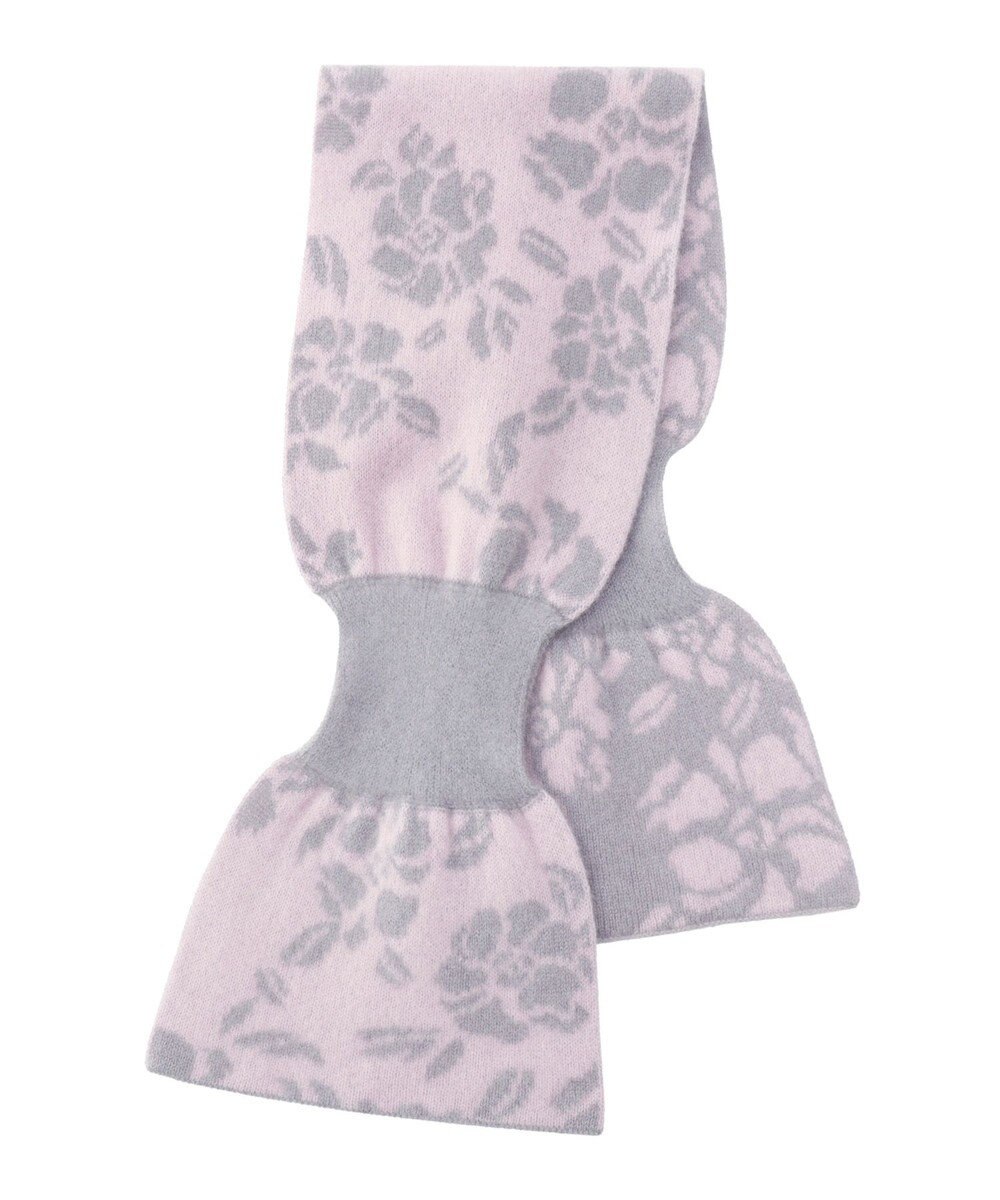 MOONBAT mila schon カシミヤ100%ジャカードプチマフラー 