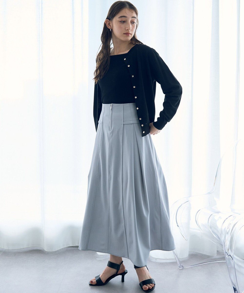 YECCA VECCA ラメ混クルーネックカーディガン 