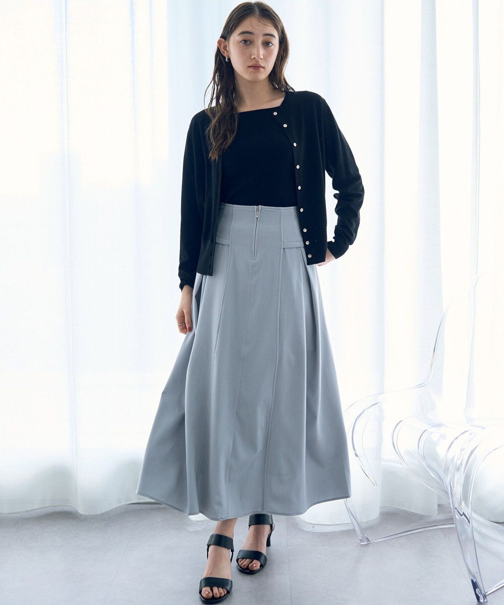 YECCA VECCA ラメ混クルーネックカーディガン 