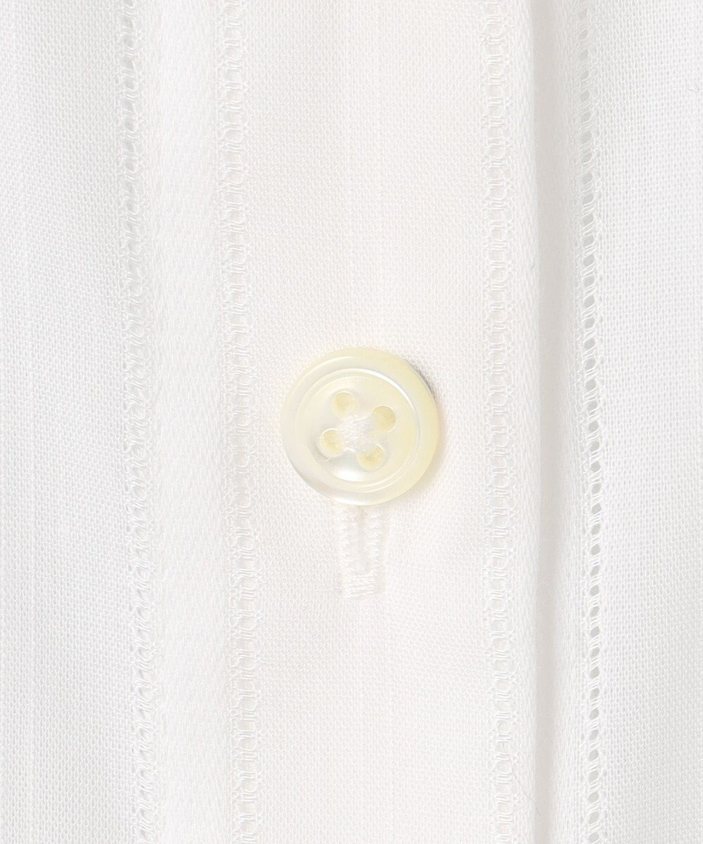 J.PRESS LADIES S 【洗える】セルロースカラミストライプ バンドカラー ブラウス 