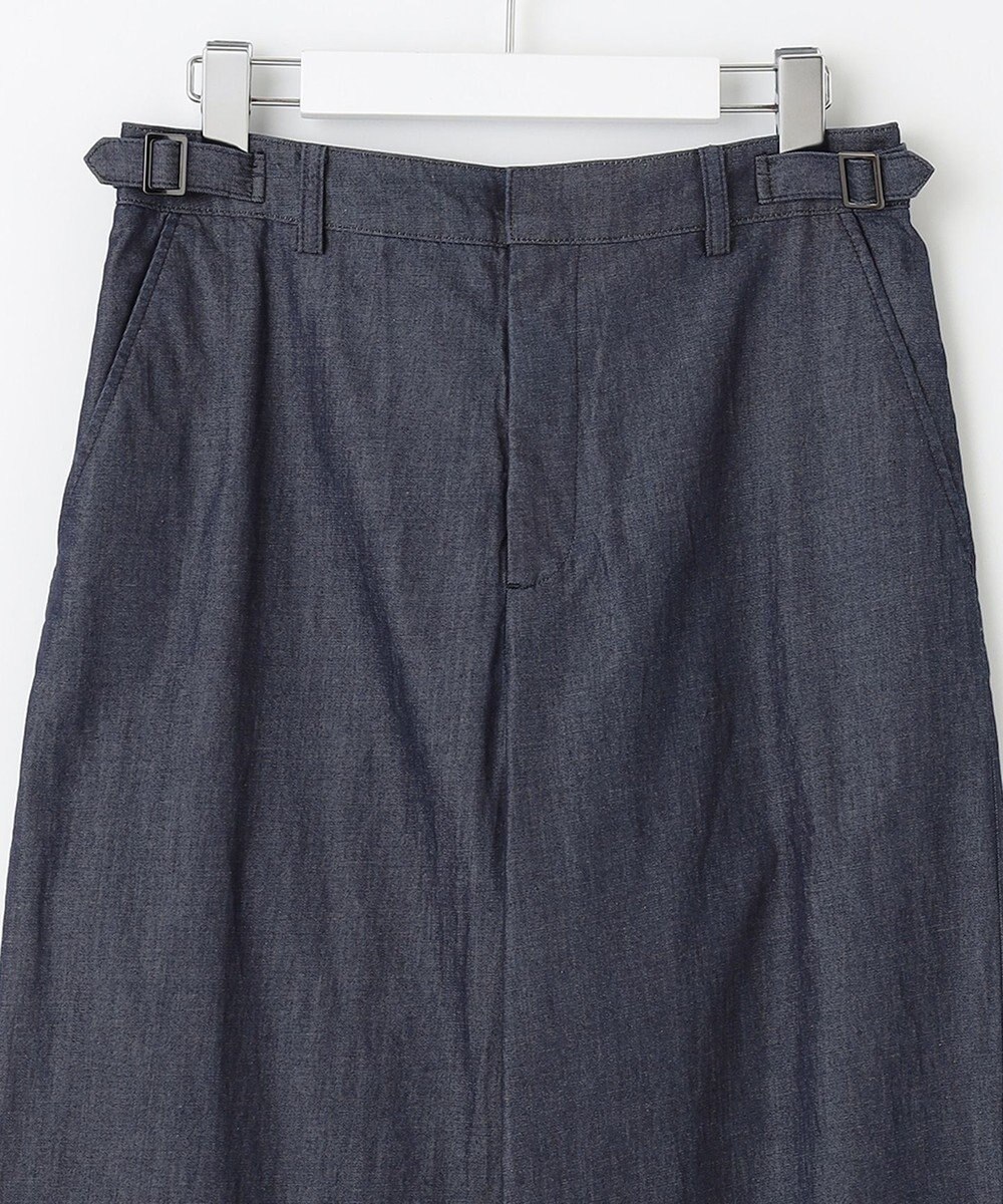 J.PRESS LADIES L 【洗える】ライトデニム セミワイド パンツ 