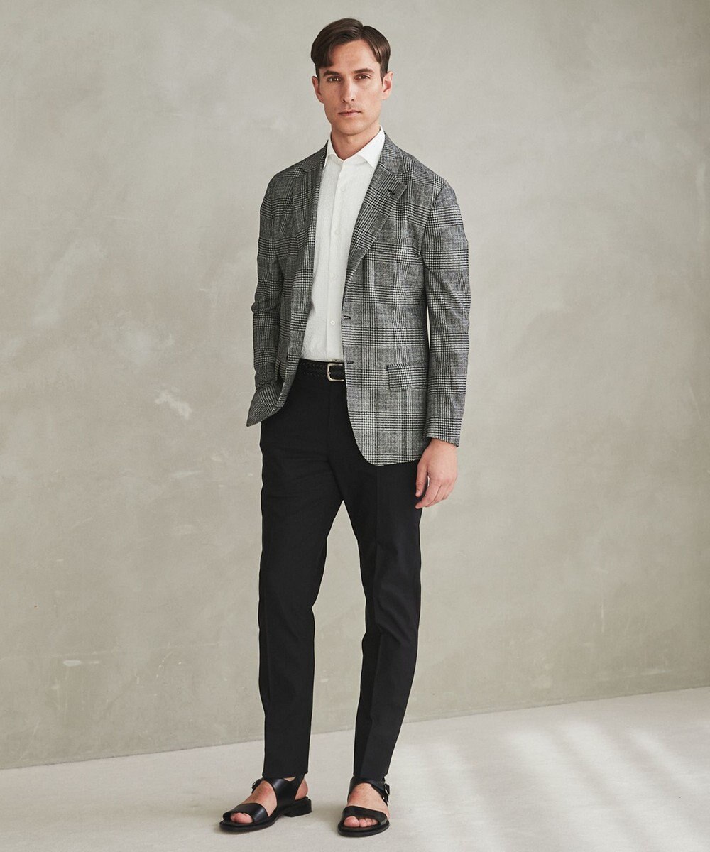 GOTAIRIKU 仕事で着られる綿パン【吸水速乾/ストレッチ/折り目加工】クールマックスコットンパンツ_ノータック（25年モデル） 