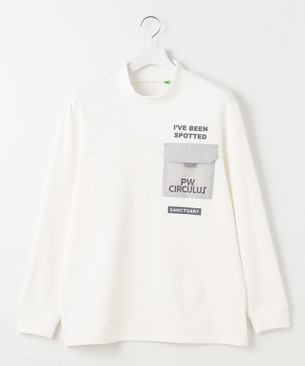 PW CIRCULUS 【MEN】ポケット 長袖 モックネック シャツ 