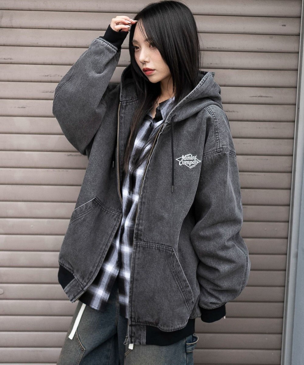 WEGO 【ユニセックス着用ITEM/MLサイズ展開】ワーカーズフードブルゾン 