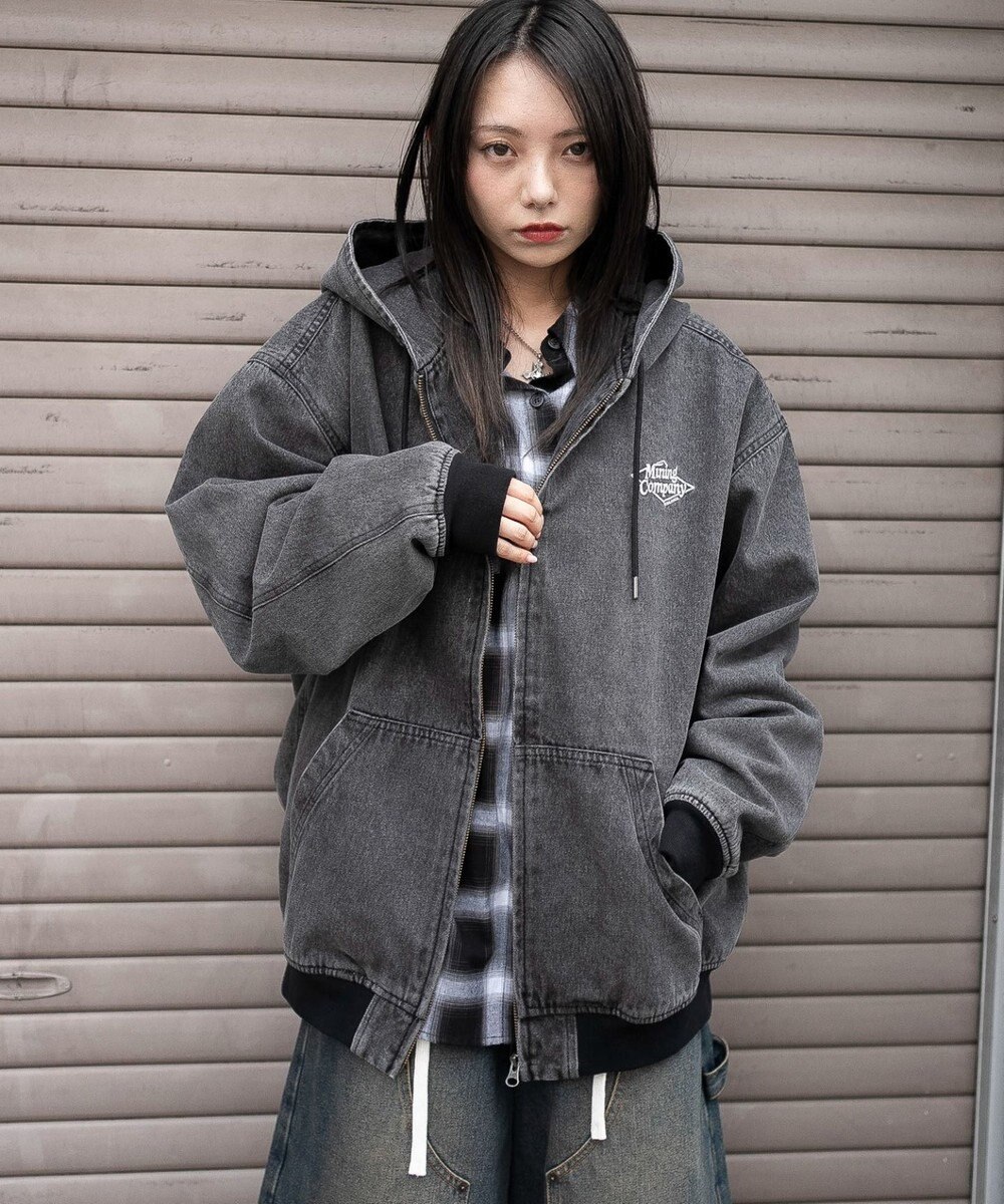 WEGO 【ユニセックス着用ITEM/MLサイズ展開】ワーカーズフードブルゾン 