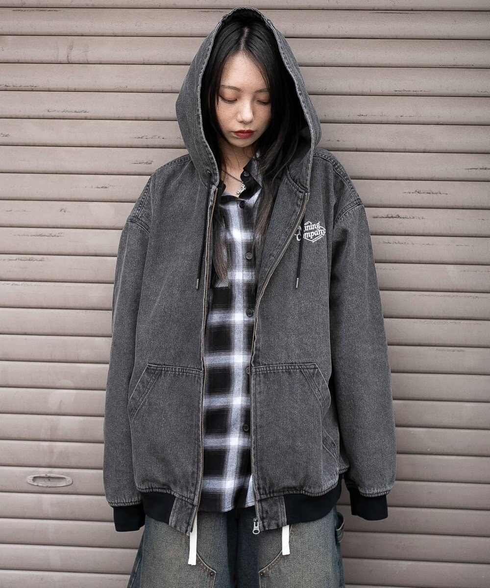 WEGO 【ユニセックス着用ITEM/MLサイズ展開】ワーカーズフードブルゾン 