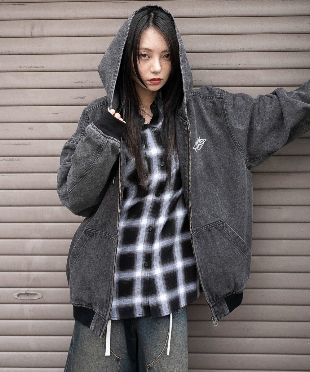 WEGO 【ユニセックス着用ITEM/MLサイズ展開】ワーカーズフードブルゾン 