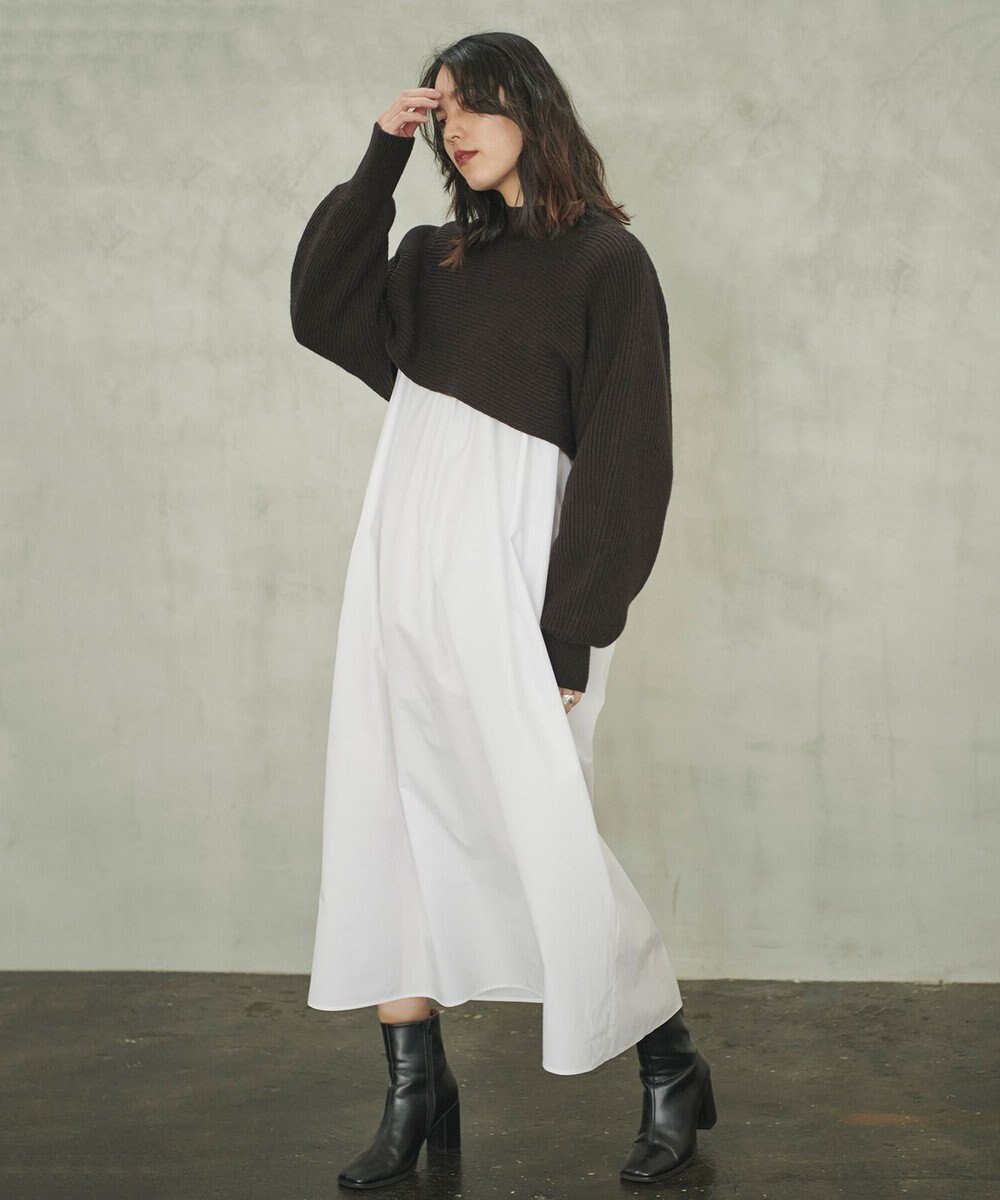 #Newans 【ANSWER for ほど甘トレンド】キルトカラーワンピース 