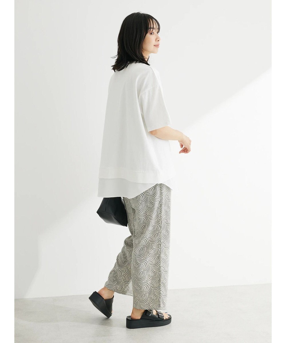 Green Parks 異素材切替ドッキングチュニック 