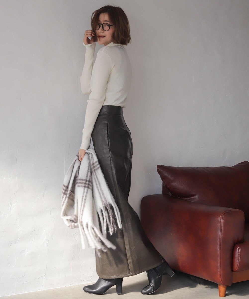 WEGO 【2025年秋冬新作】リブタートルニット 