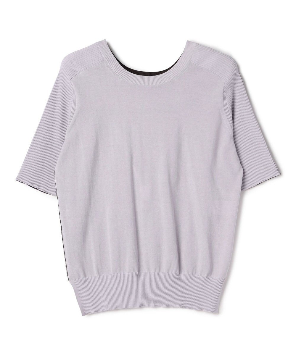 BEIGE， JULIE / コットンシルク 2WAY半袖ニット 