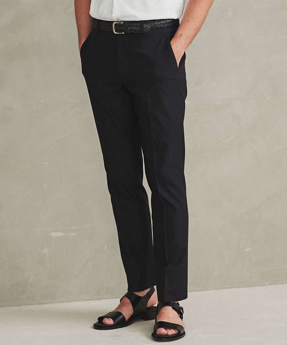 GOTAIRIKU 仕事で着られる綿パン【吸水速乾/ストレッチ/折り目加工】クールマックスコットンパンツ_ノータック（25年モデル） 