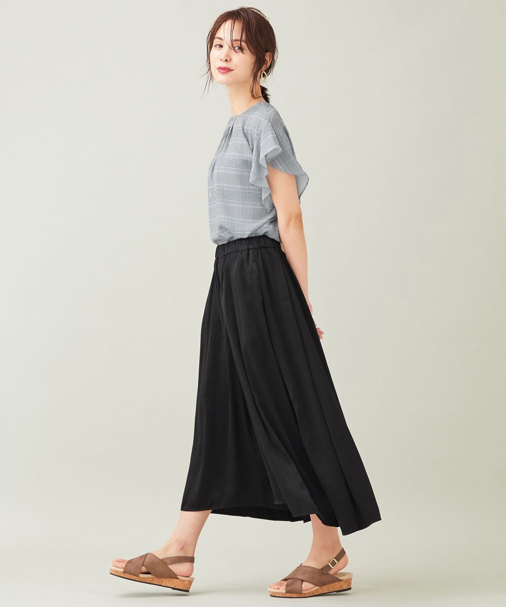 ANY 【ウエストゴム】ダルサテン スカーチョ 