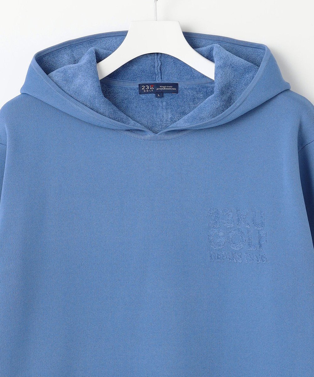 23区GOLF 【MEN】【ウォッシャブル】スヌード付き 裏モールパーカー ニット 