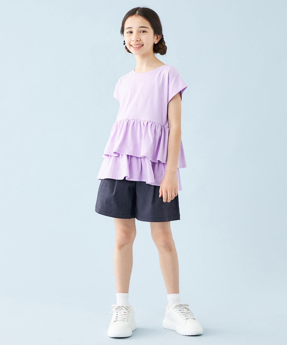 UNFILO 【UNFILO KIDS】デニムキュロット 