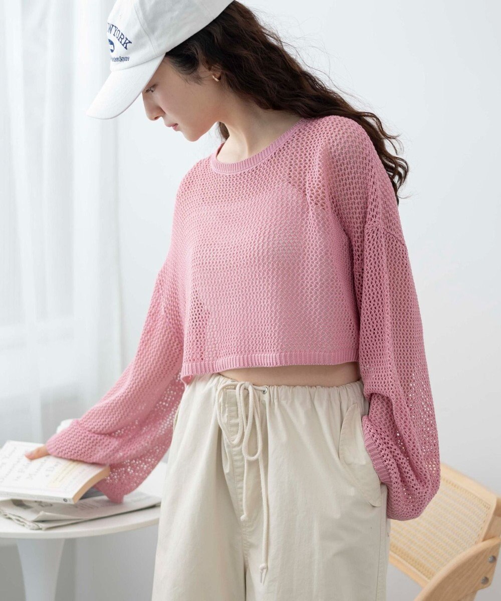 WEGO ショートメッシュニットプルオーバー 