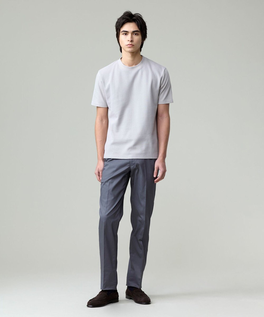 J.PRESS MEN 【ストレッチ】グリストーンダンプ ステムテーパードパンツ 