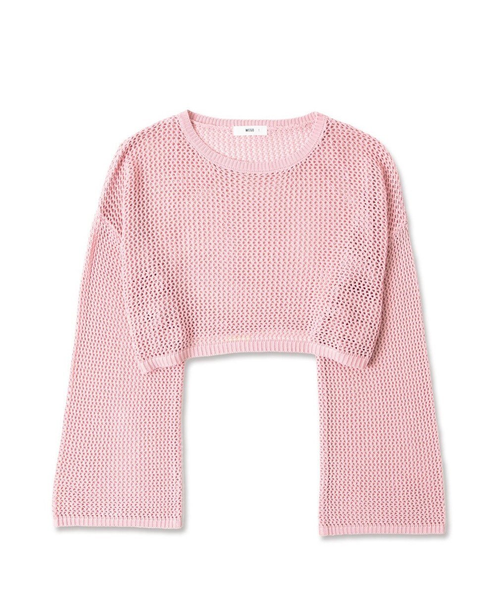 WEGO ショートメッシュニットプルオーバー 